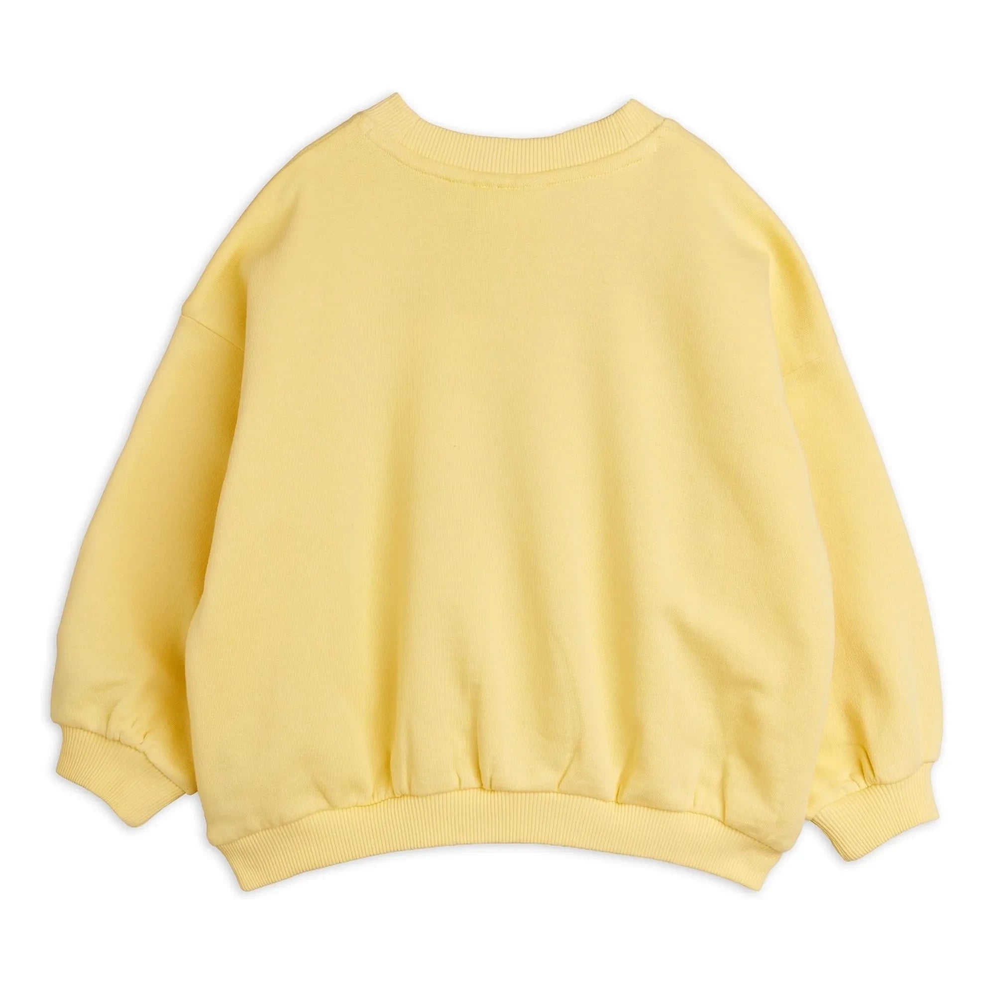 Mini Rodini - Parche de sudadera de algodón orgánico con animales | Amarillo