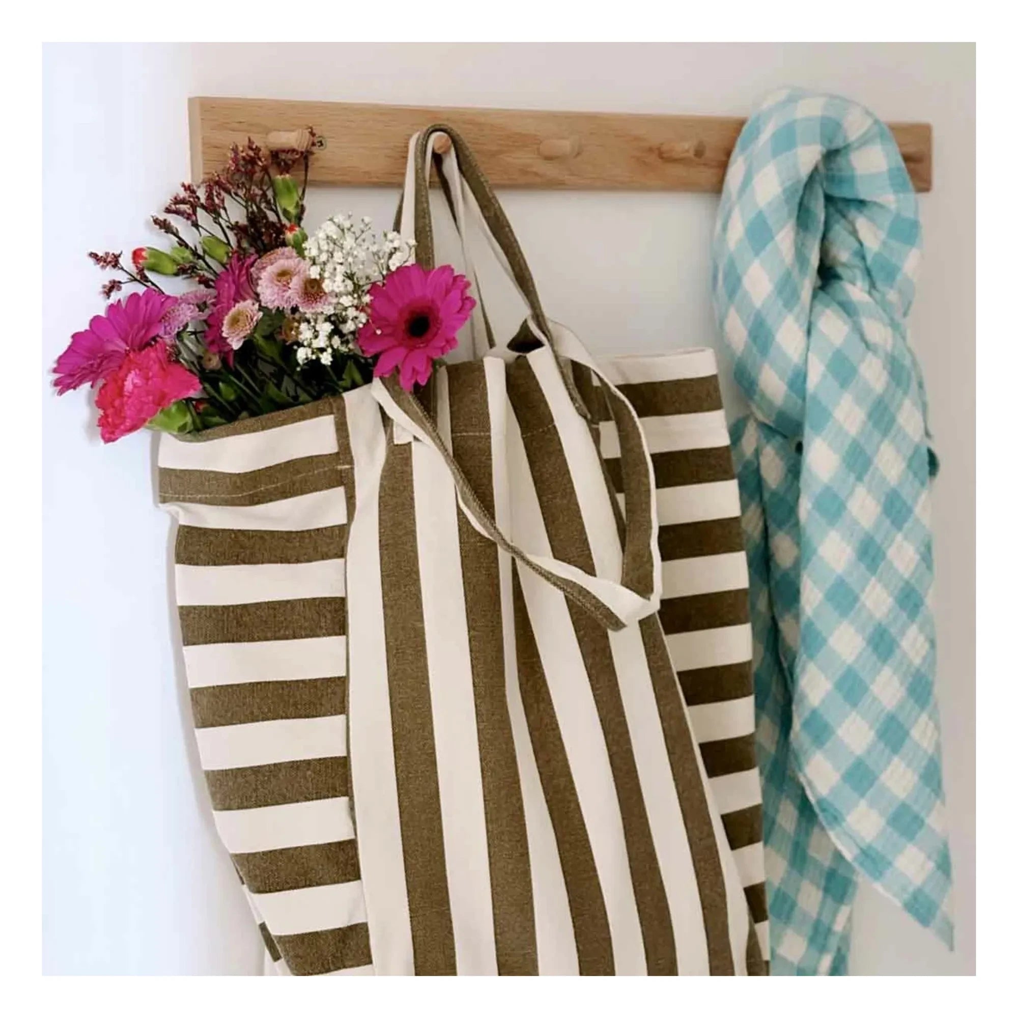 Rose in April - Bolso tote a rayas Elisabeth | Oliva