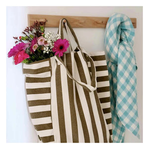 Rose in April - Bolso tote a rayas Elisabeth | Oliva