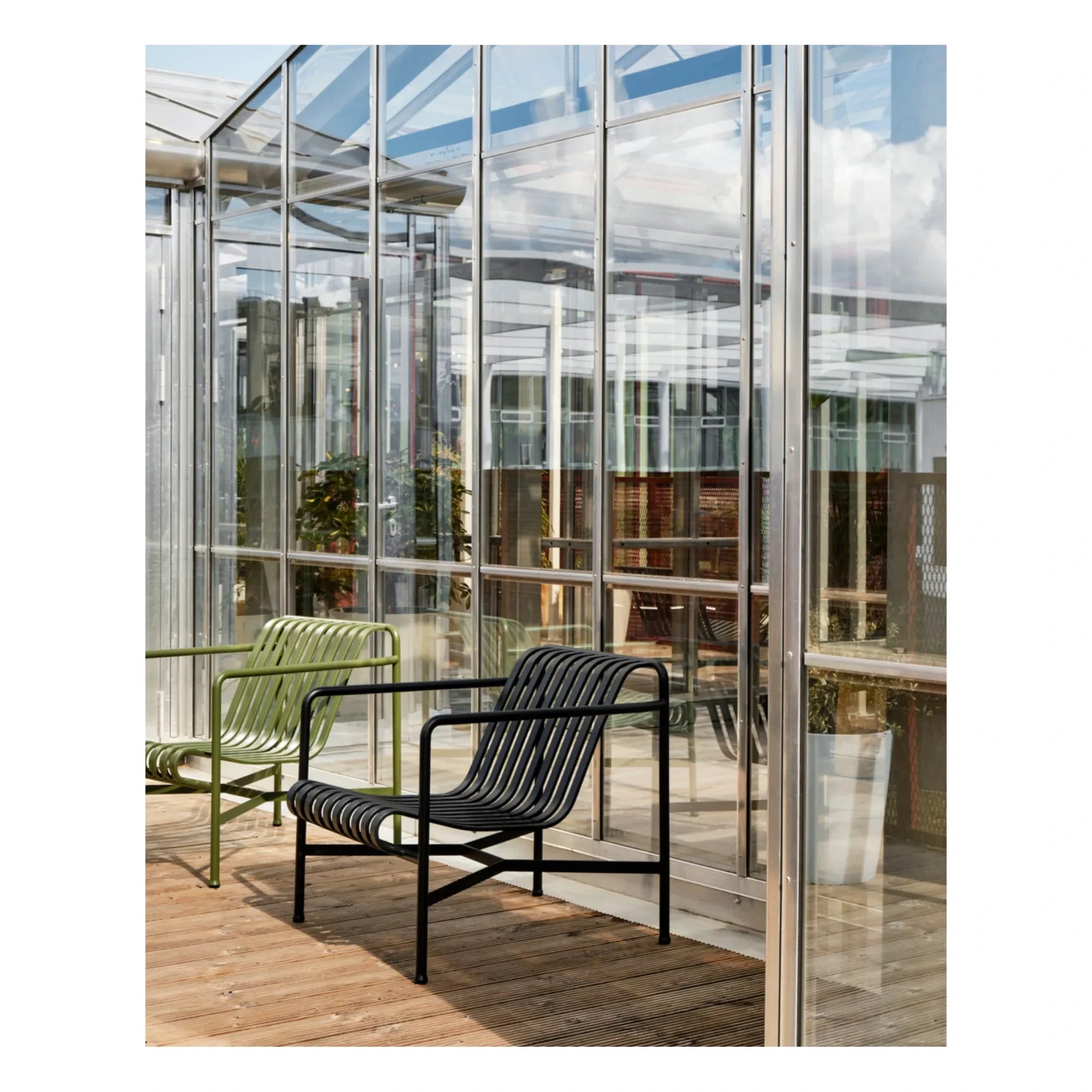 Hay - Sillón Palissade diseñado por Ronan y Erwan Bouroullec | Gris carbón