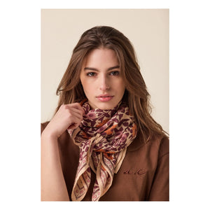 Apaches - Büyük Eşarp Latika Hearts | Pembe