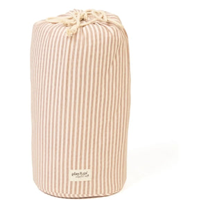 Play and Go - Bolsa / colchoneta para niños pequeños Noomad - Rayas | Mostaza