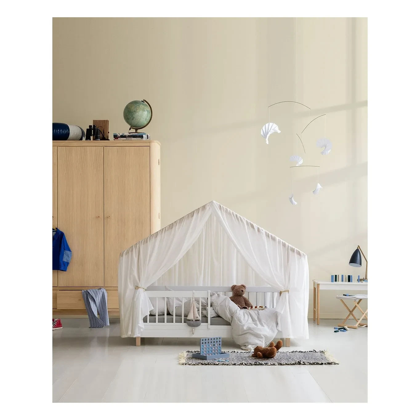 Oliver Furniture - Wood Mini+ karyola | Beyaz
