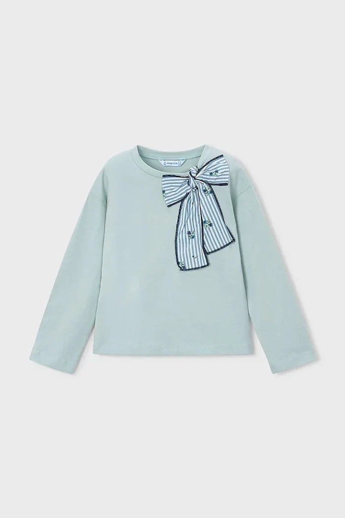 Blusa de manga larga de algodón para niños Mayoral
