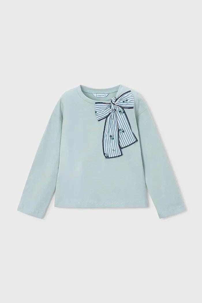 Blusa de manga larga de algodón para niños Mayoral