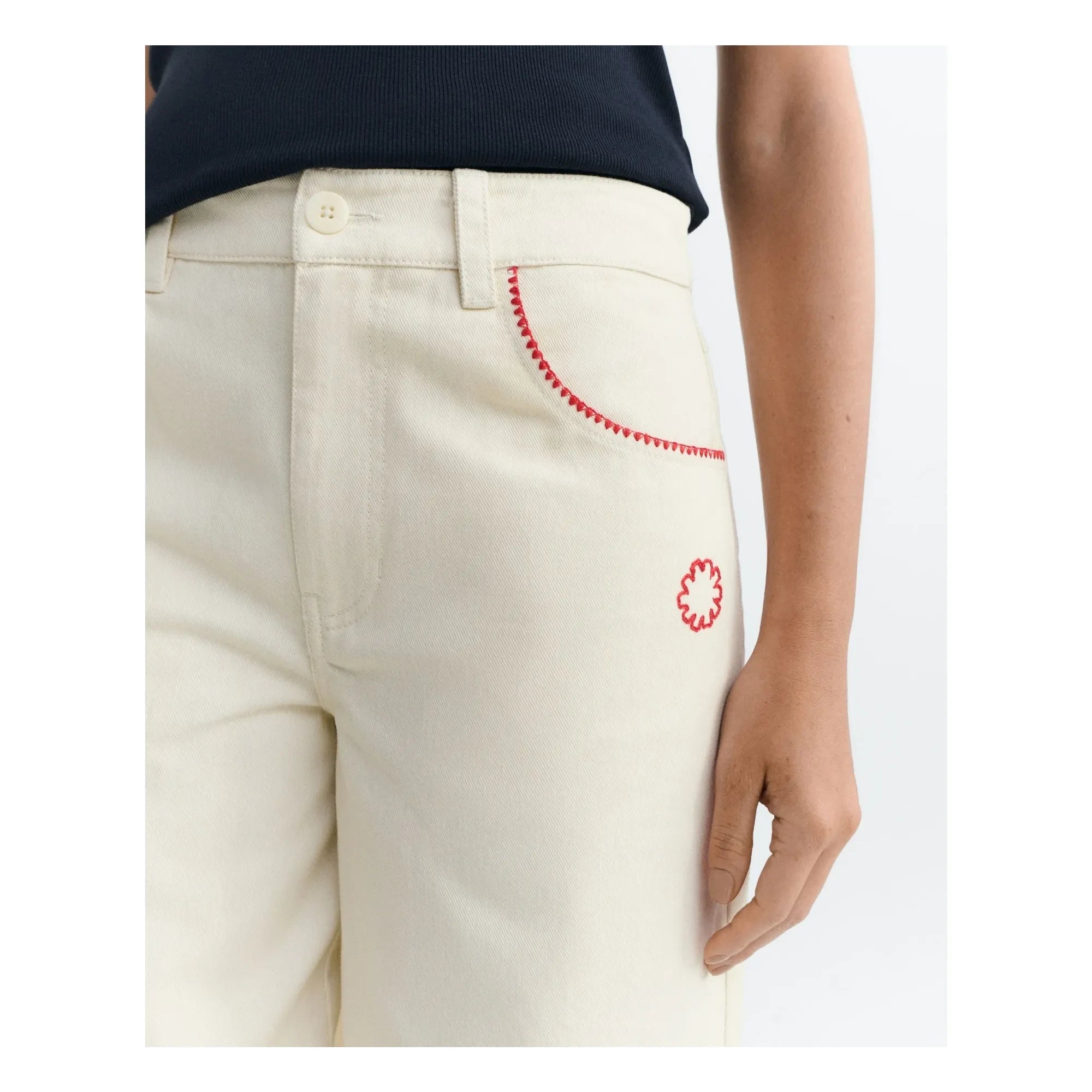 Thinking Mu - Pantalón Hedda de algodón orgánico | Crudo