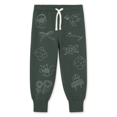 Tinycottons - Organik Pamuk Mantar Jogger Pantolon | Yeşil