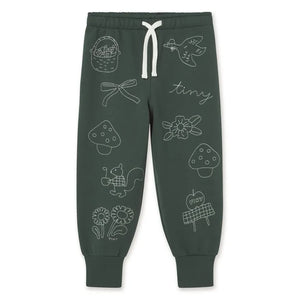 Tinycottons - Organik Pamuk Mantar Jogger Pantolon | Yeşil