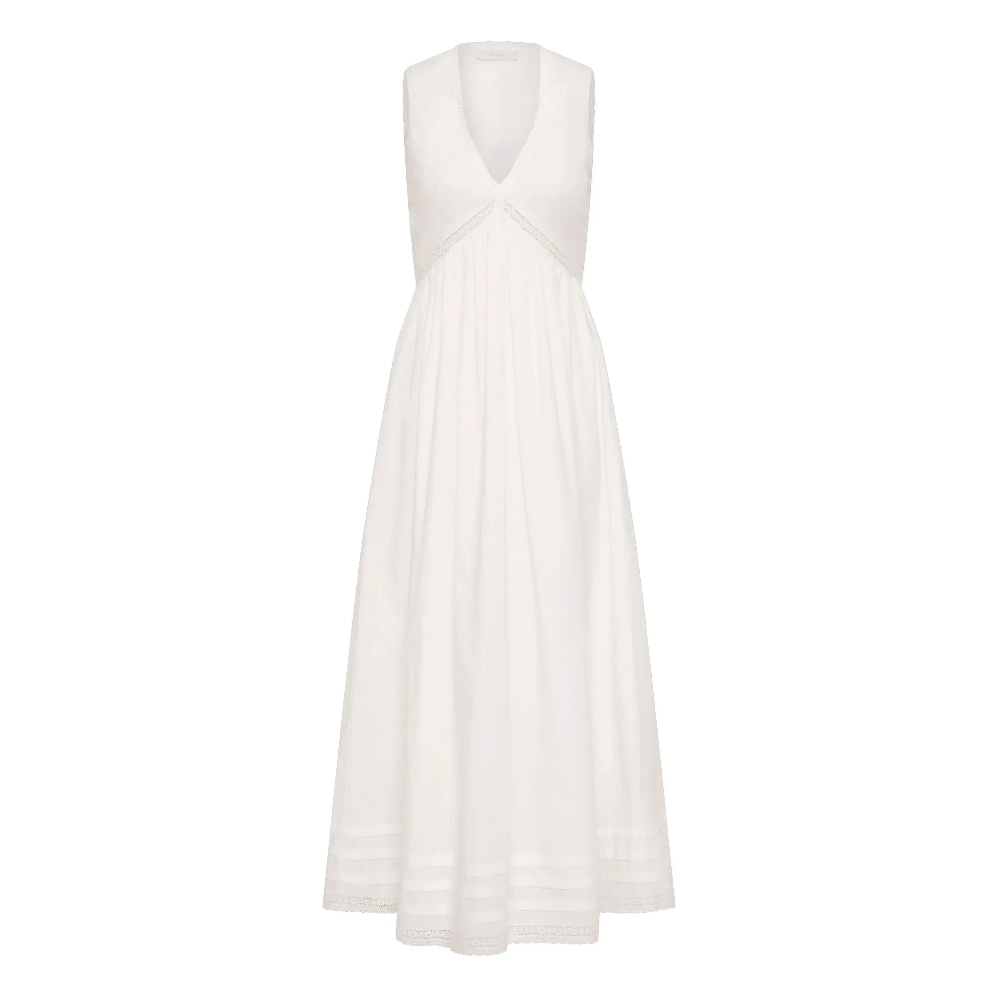 Faithfull the Brand - Vestido de algodón Fiora | Blanco