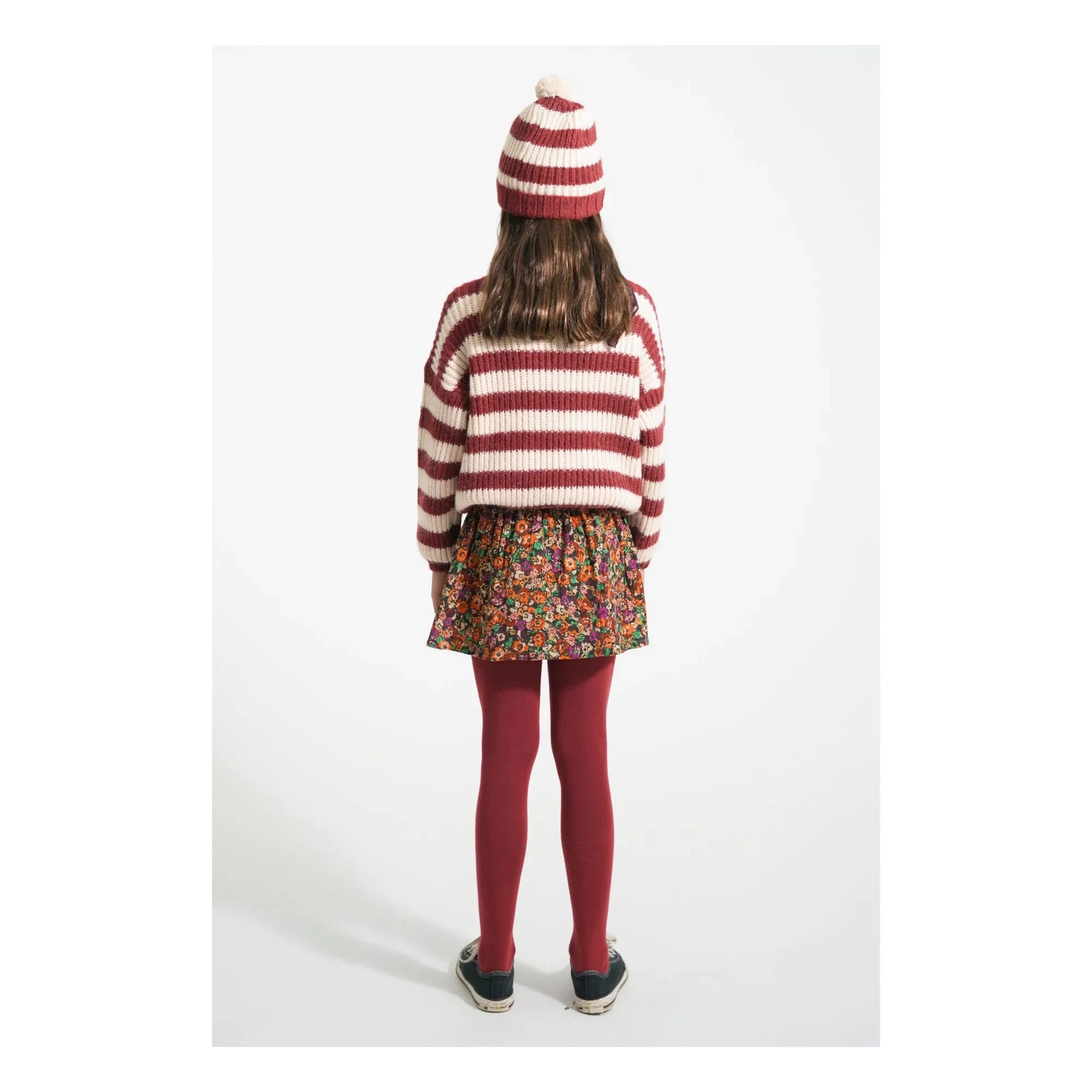 Piupiuchick - Jersey de lana a rayas | Burdeos
