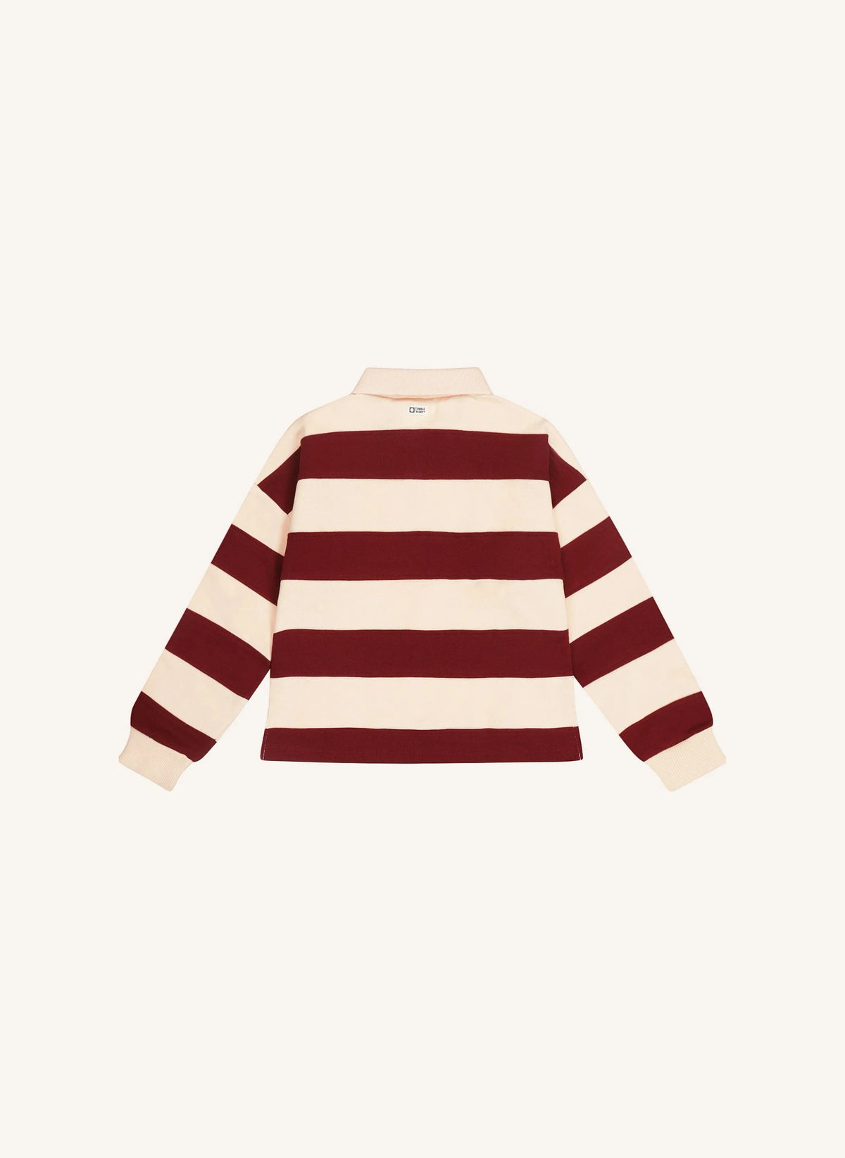 Tumble N'Dry - Adele Suéter de Cuello Polo de Algodón Orgánico | Rosa Pálido
