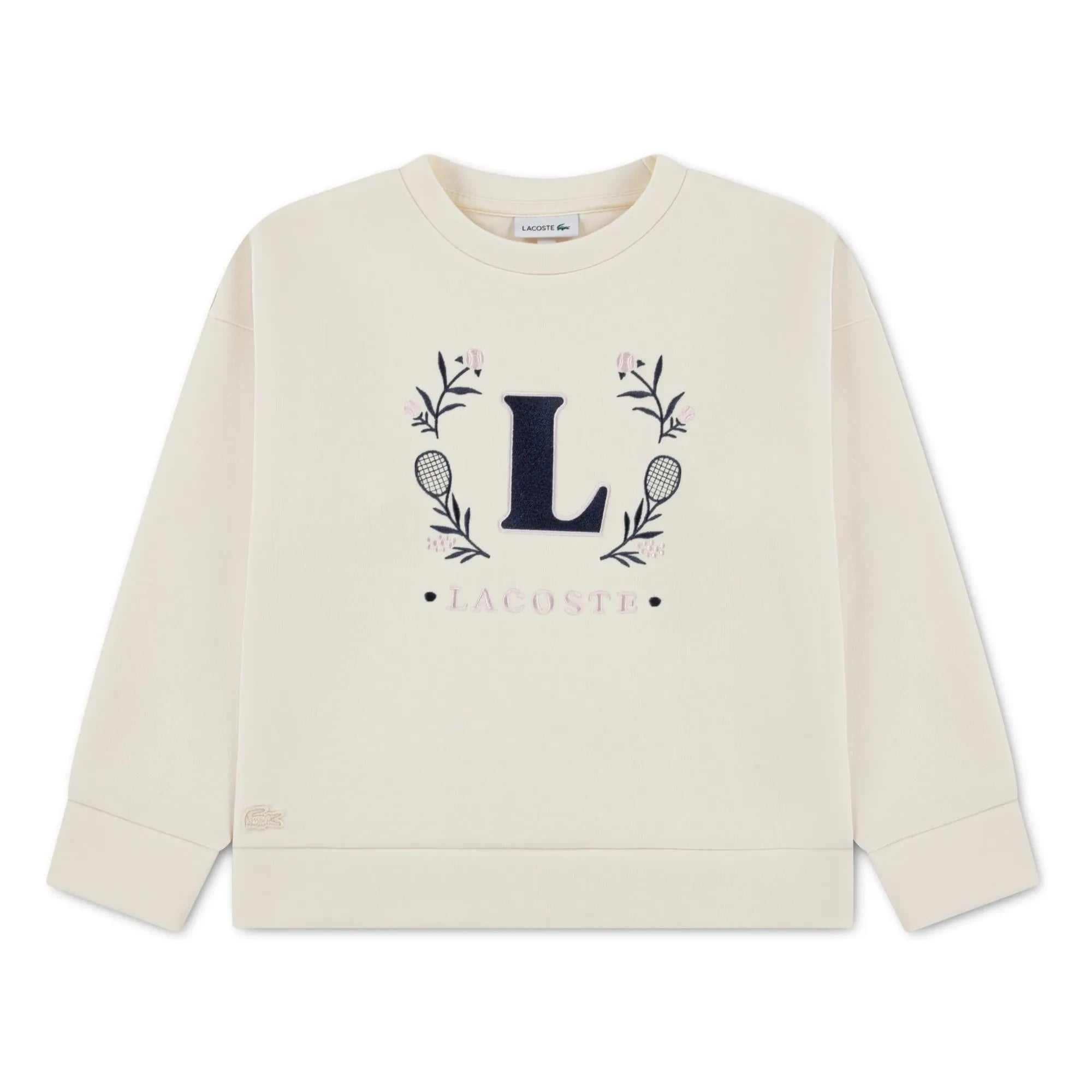 Lacoste - Sudadera L algodón orgánico | Amarillo pálido