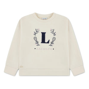 Lacoste - Sudadera L algodón orgánico | Amarillo pálido