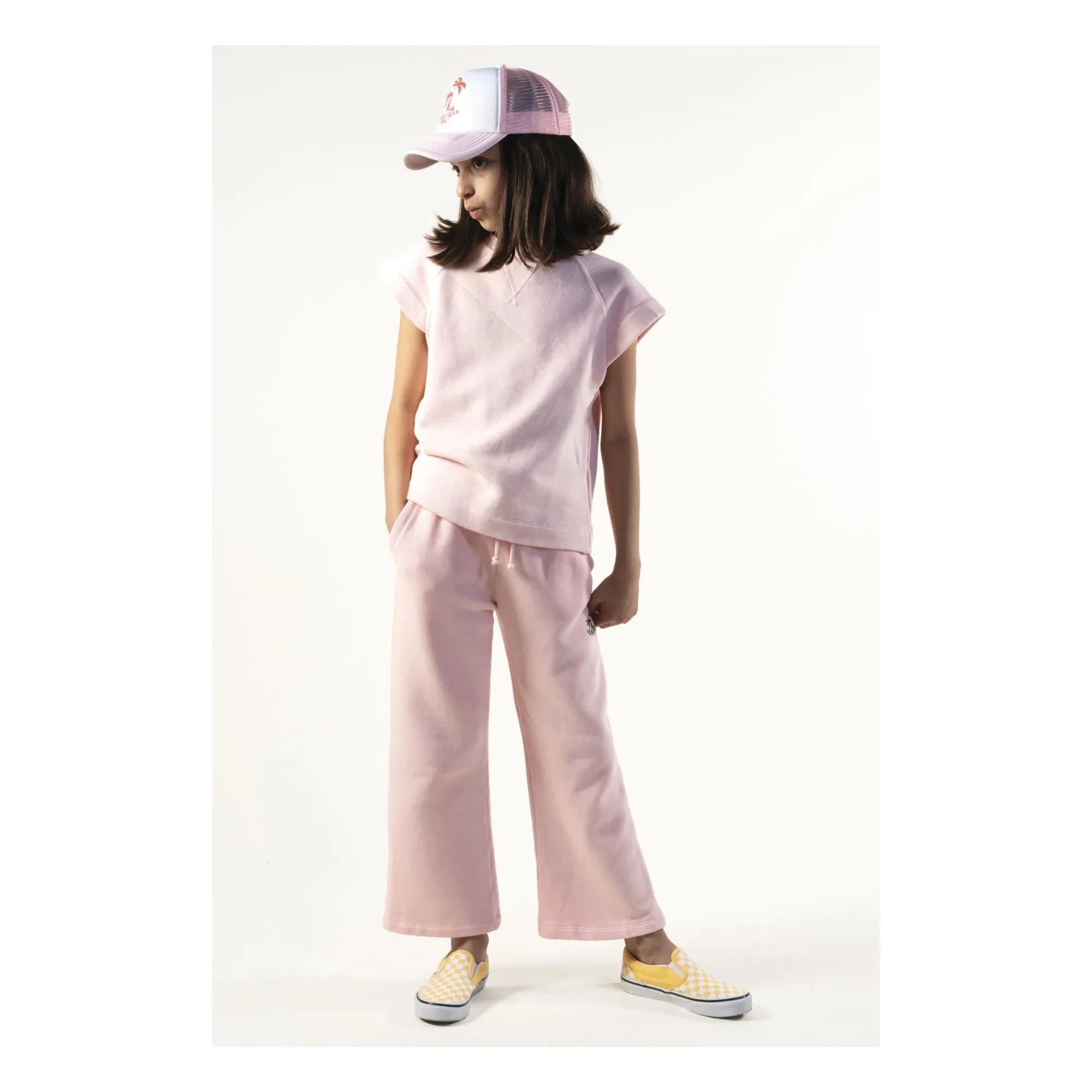 Sunchild - Gorra Trucker Palmtree | Rosa empolvado