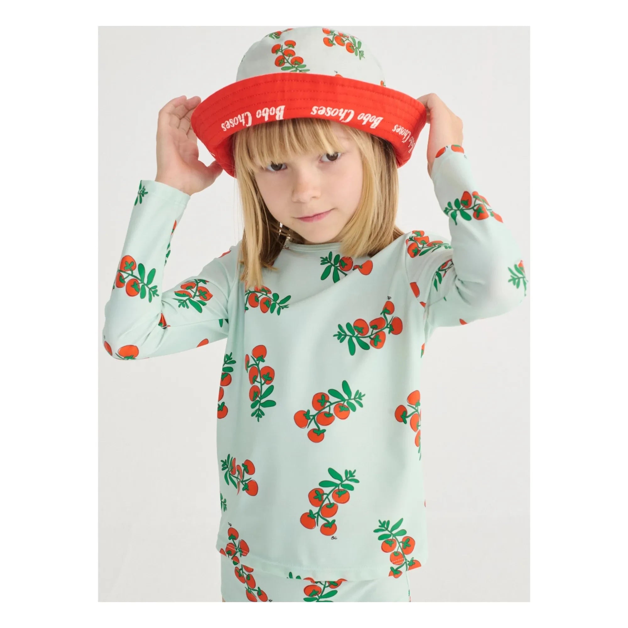Bobo Choses - Camiseta de Baño Anti-UV Tomates Fibras Recicladas | Azul claro