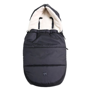 Kaiser - Saco universal para silla de paseo Sherpa Fleece Hoody 2.0 | Negro