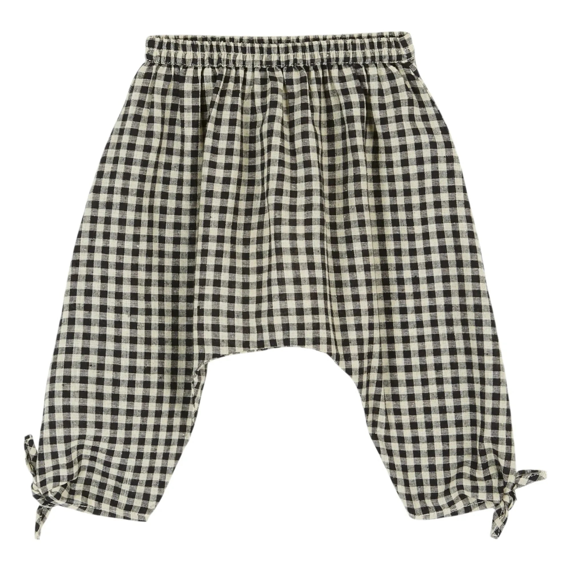 Emile et Ida - Pantalones Sarouel Vichy | Negro