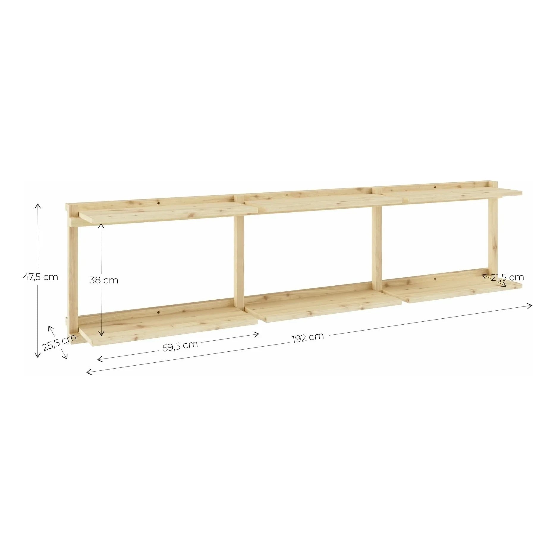 Estanterías Groove de Karup Design 47,5x192 cm