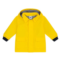 Petit Bateau - Chubasquero icónico para bebé de fibra reciclada | Amarillo