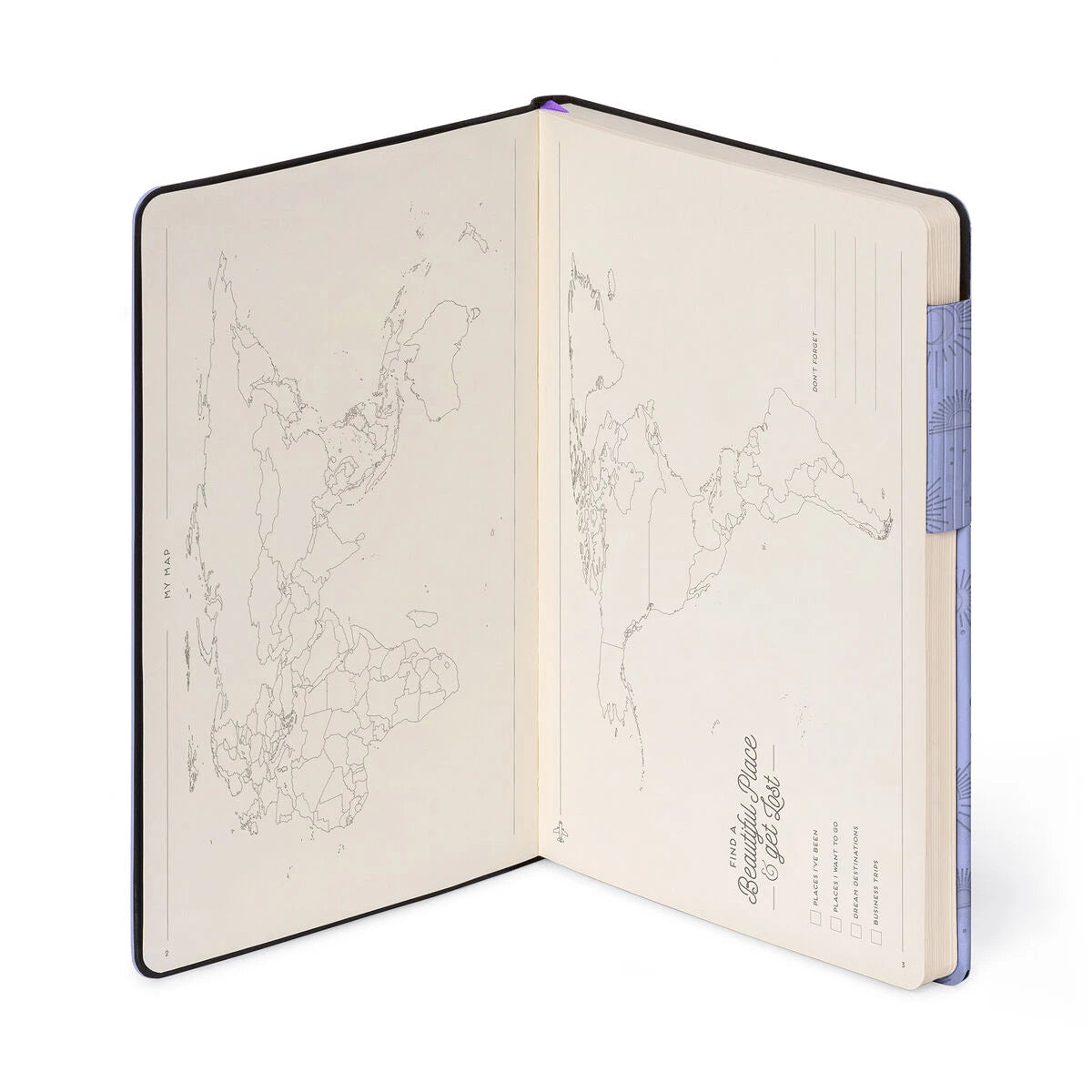 Legami - Cuaderno de líneas con funda suave monocromática - Lila Cósmico - Mi Cuaderno