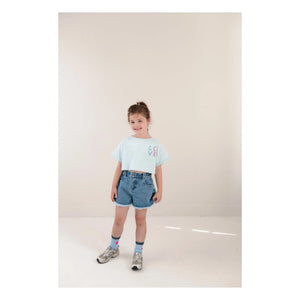 Jenest - Lizzy Love Crop Top de Algodón Orgánico | Azul claro
