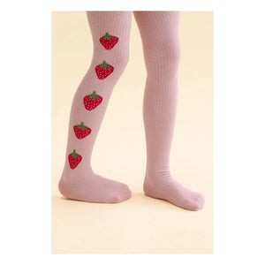 Flöss - Set de 2 leotardos calados Vera Strawberry | Rosa
