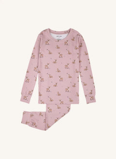 Petit Lem - Faons Pijamas de Modal y Algodón Orgánico | Rosa empolvado