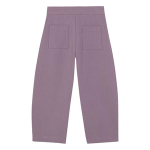 birinit - Pantalón de Gasa de Algodón Orgánico Antiguo de Corte Ancho | Visón