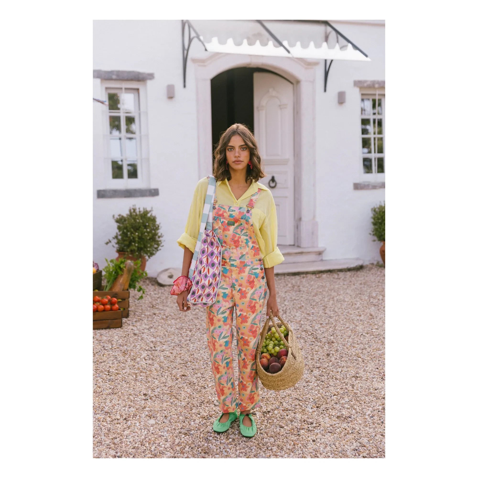 Favorite People - Vestido con estampado floral toscano - Colección de mujer | Naranja