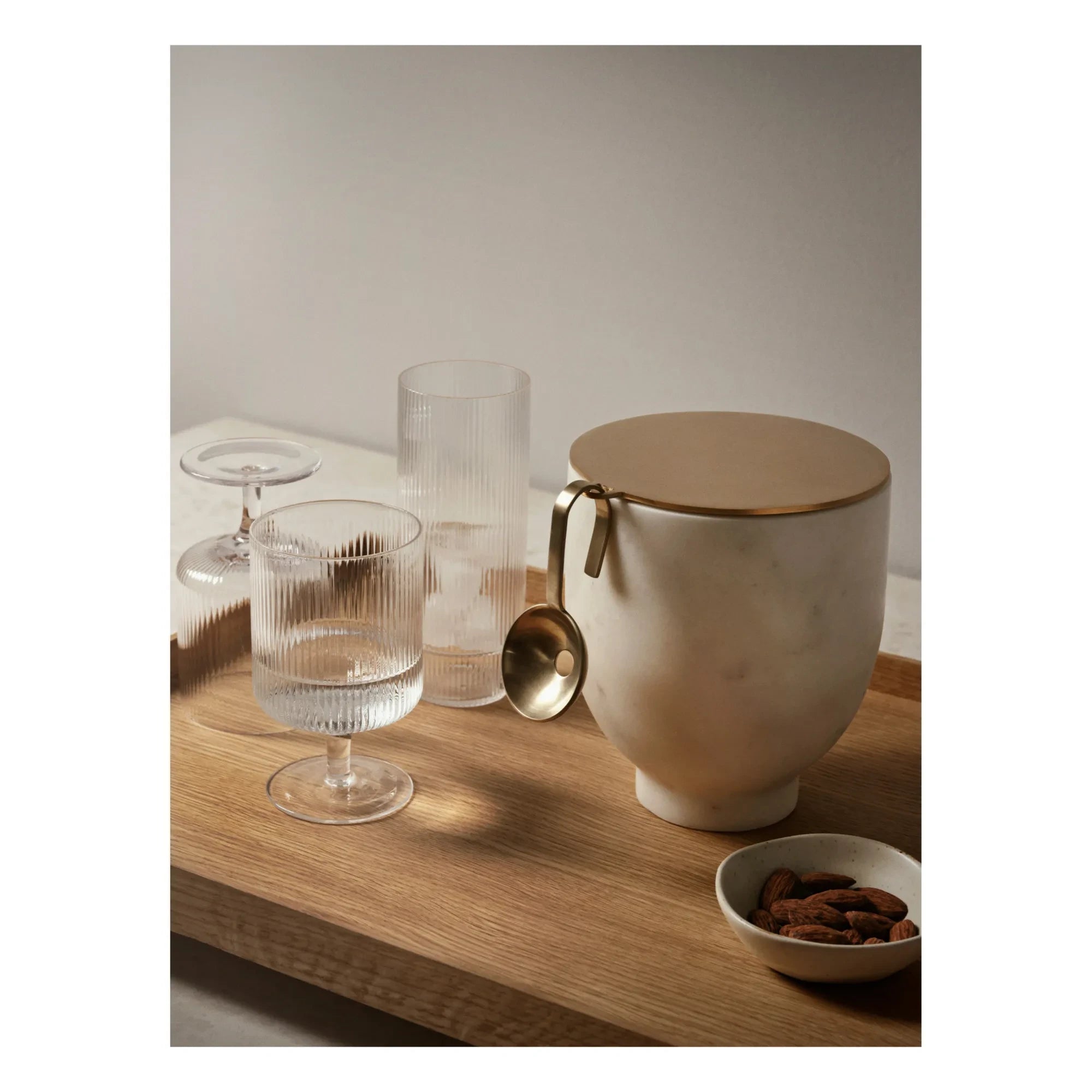 Ferm Living - Copas de vino Ripple - Juego de 2
