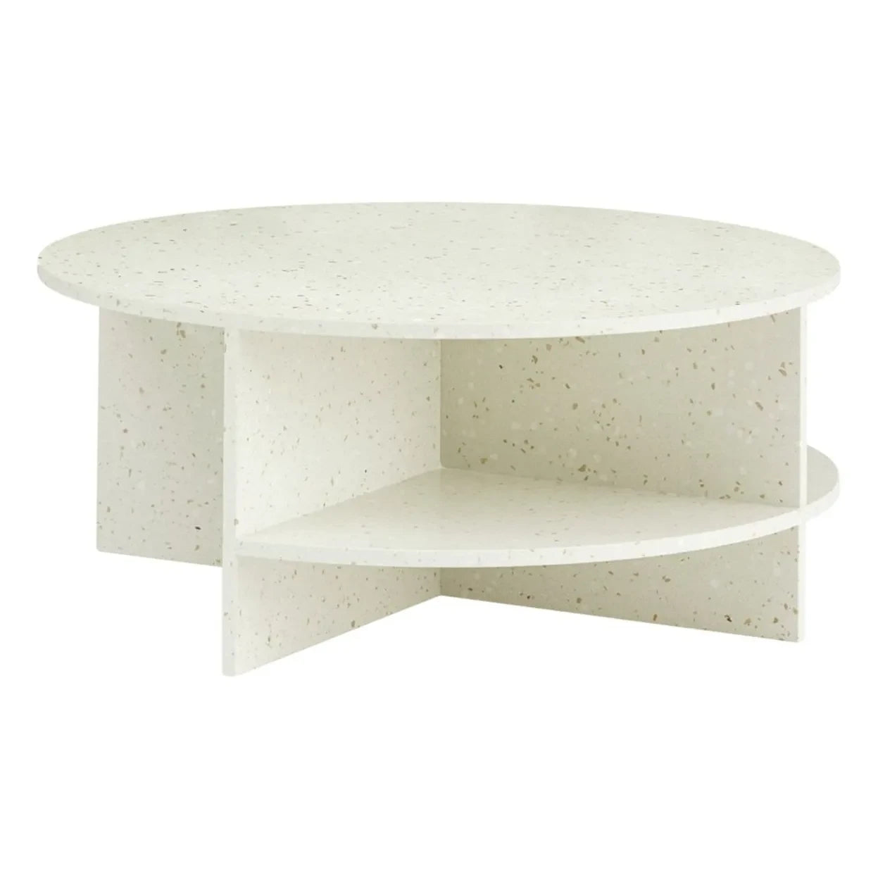 Muuto - Mesa de centro Half Terrazzo | Blanco roto