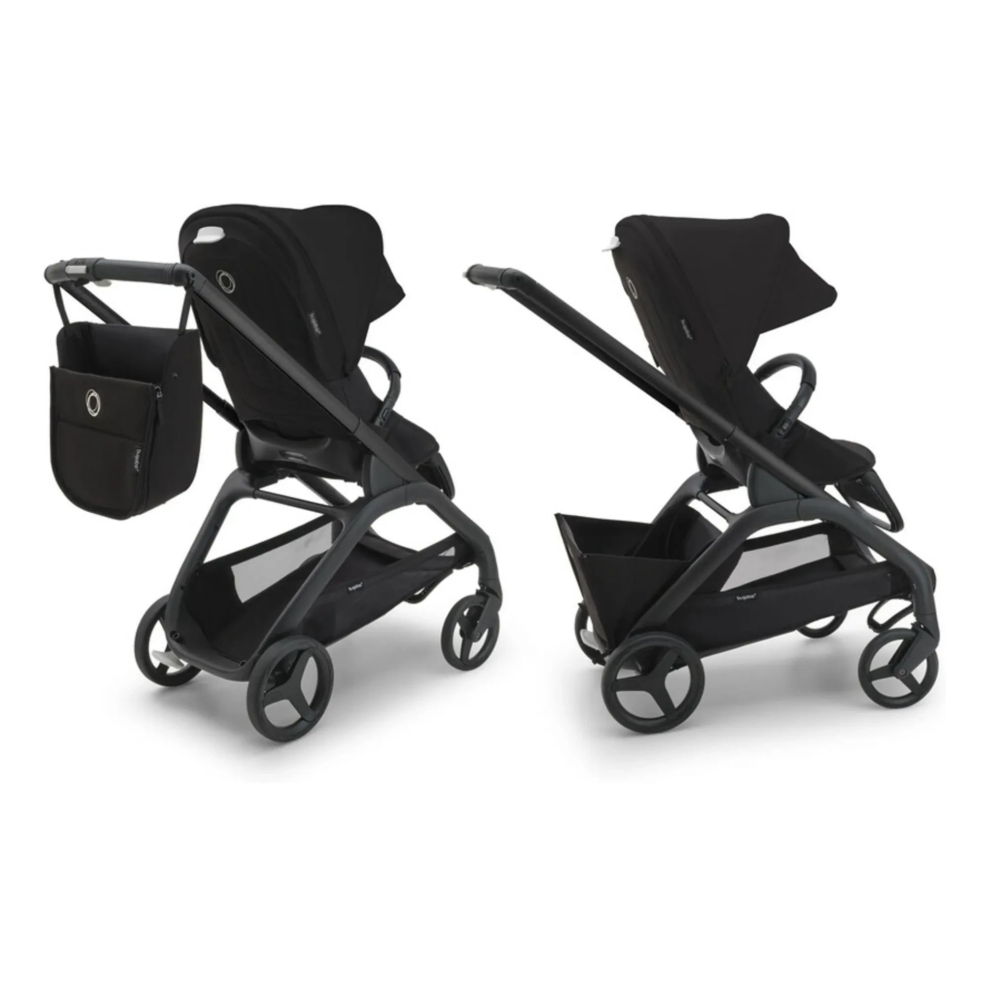 Bugaboo - Cochecito de ciudad Bugaboo Dragonfly Chasis completo negro | Marrón topo