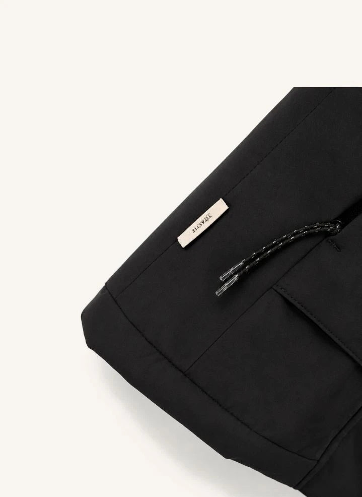 Töastie - Chaleco impermeable acolchado de fibra reciclada | Negro