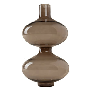 Objetos Decorativos - Florero de borosilicato ahumado | Marrón
