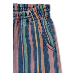 Konges Sløjd - Pantalones Magot de Algodón Orgánico a Rayas | Azul