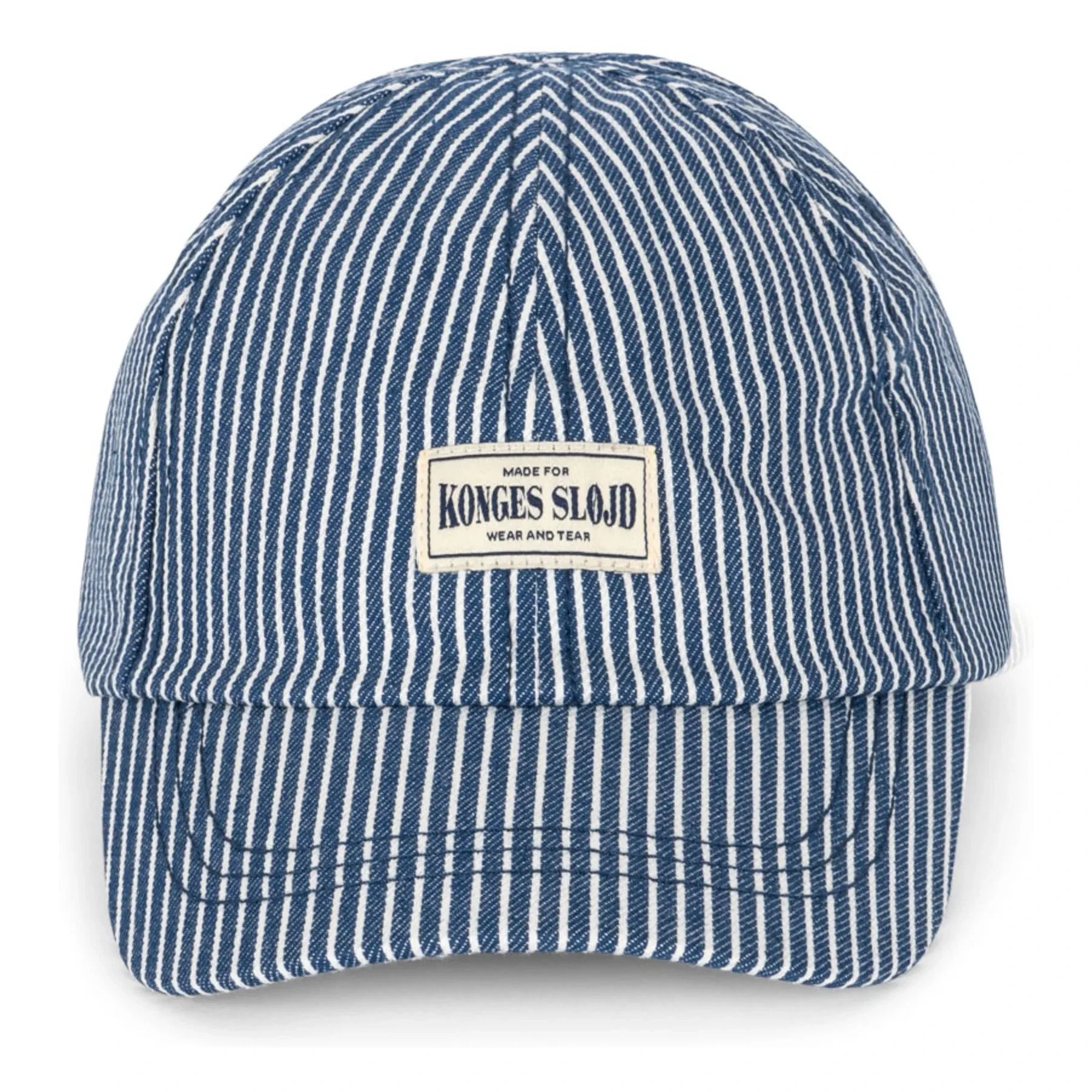 Konges Sløjd - Gorro de algodón orgánico a rayas Luc | Azul