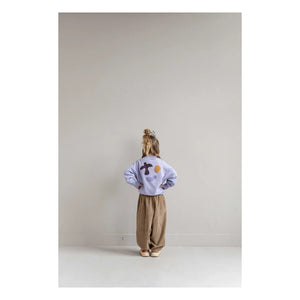 Jenest - Happy Bird organik pamuklu sweatshirt | Leylak