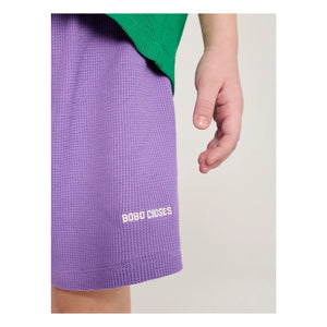 Bobo Choses - Conjunto de camiseta y pantalón corto de algodón orgánico con cocodrilo | Verde