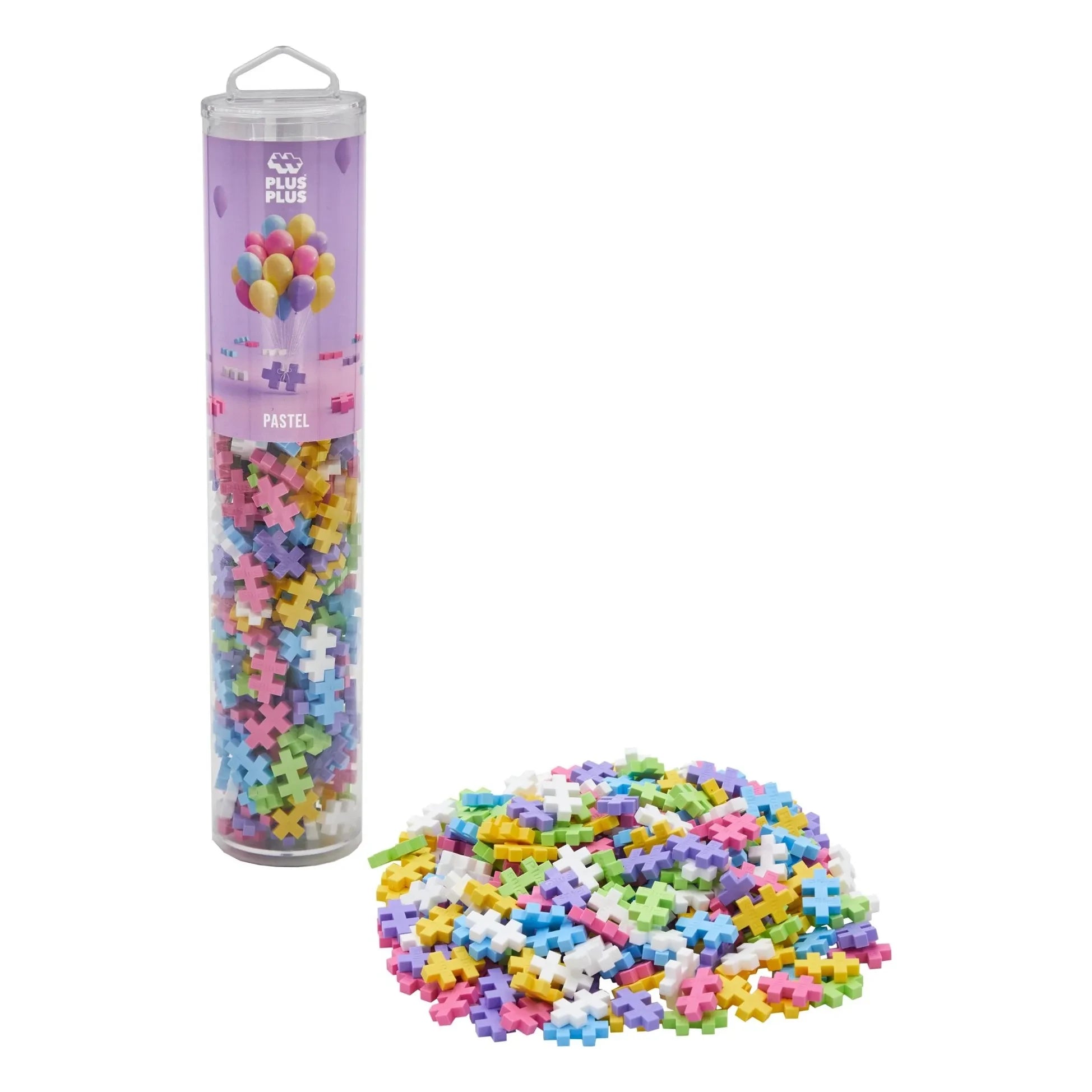 Plus-Plus - Tubo de colores pastel - 240 piezas
