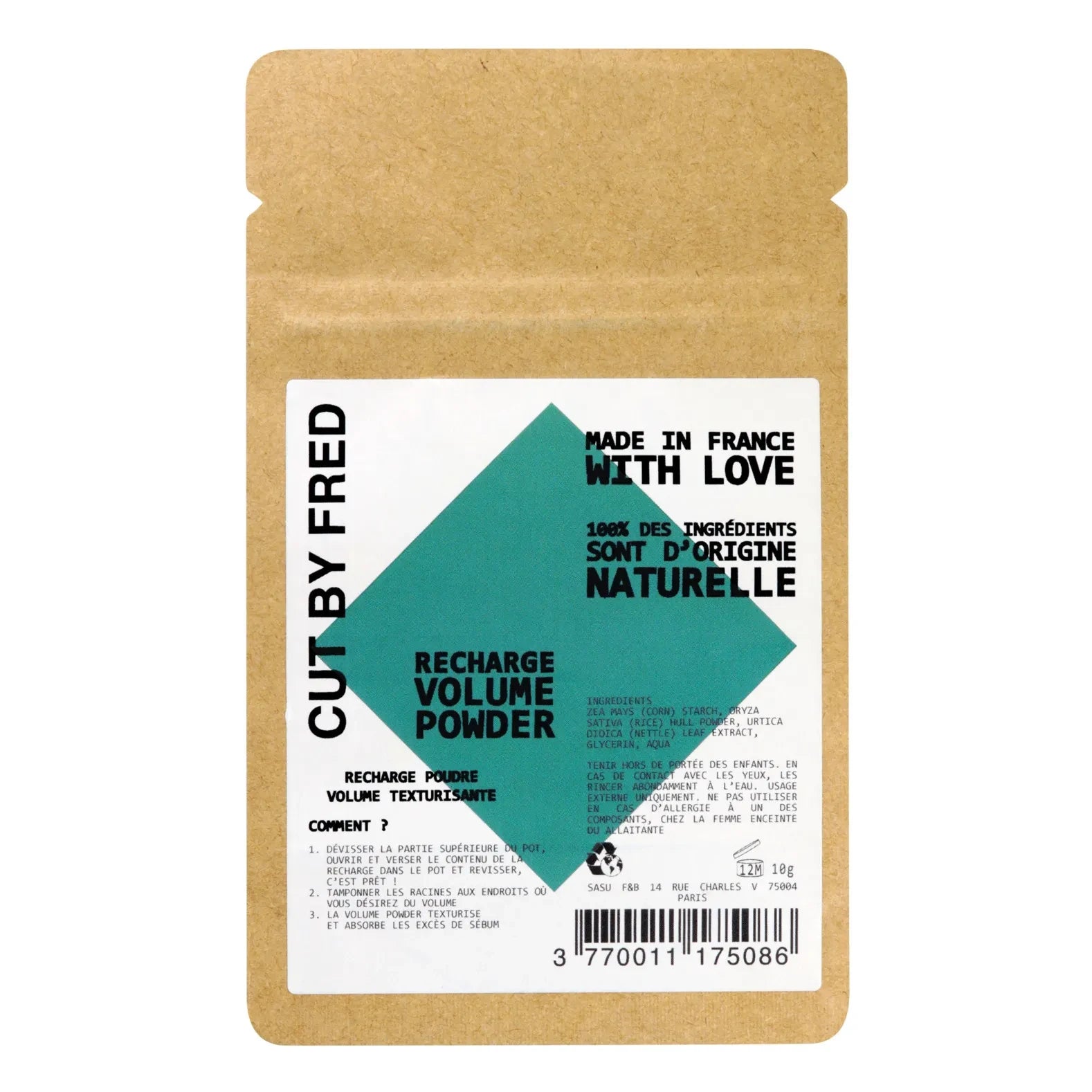 Cut By Fred - Polvos Voluminizadores Veganos Rellenables - 10 g