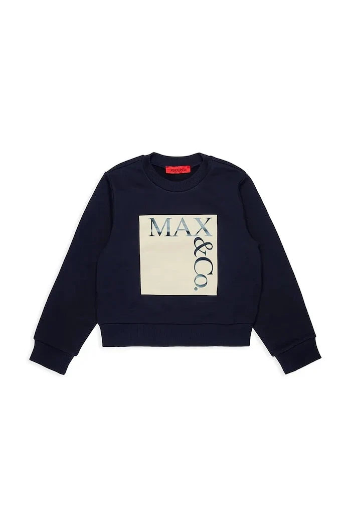 Sudadera de algodón para niños MAX&Co. MAXS3F SWEAT-SHIRT