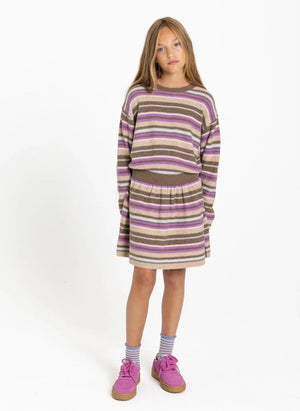 Smallable Kid - Vestido de lana rayado Lya | Rosa