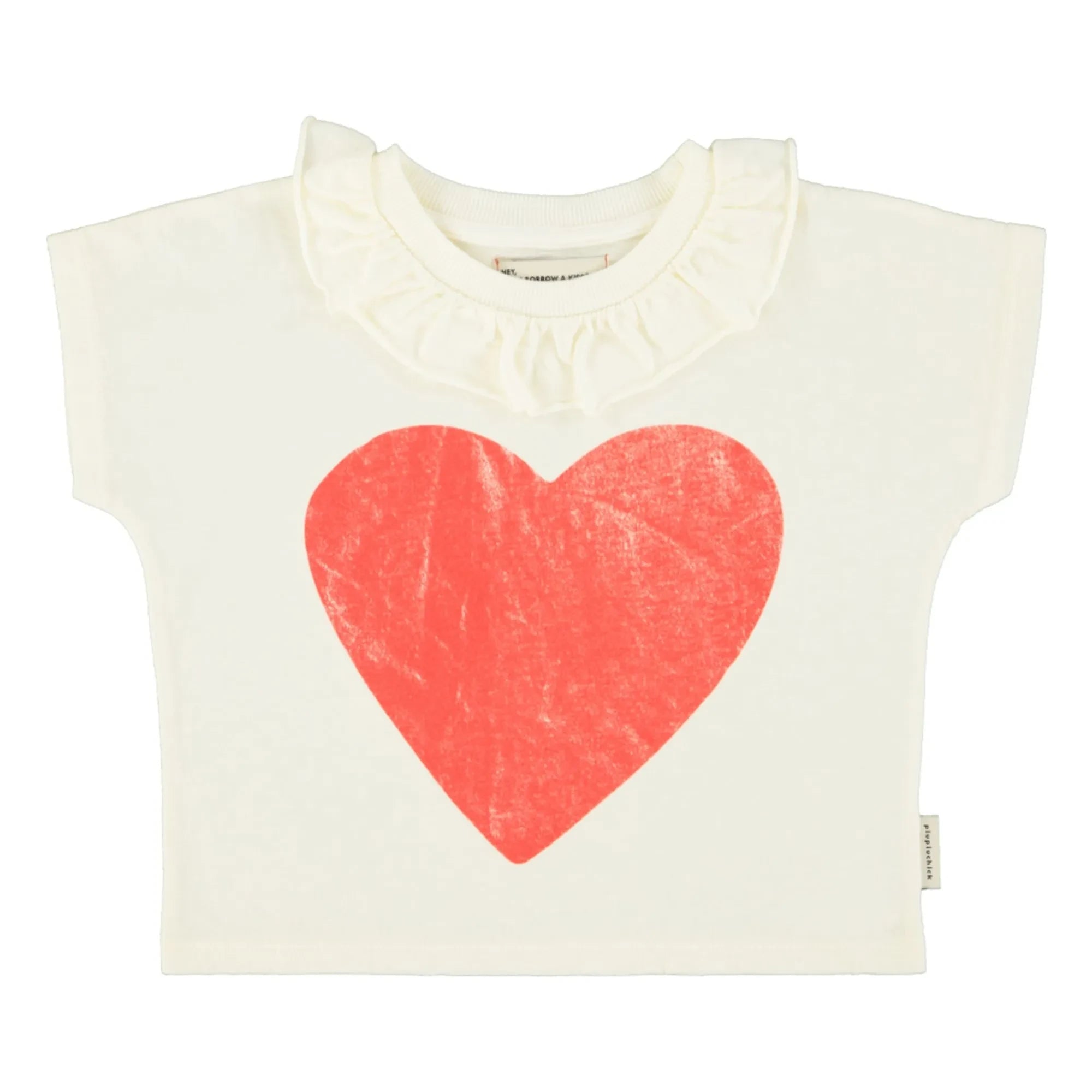 Piupiuchick - Camiseta Corazón | Crudo