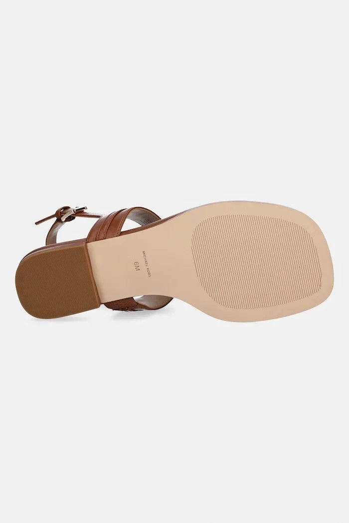 Sandalia plana de cuero para mujer Michael Michael Kors Marcia Thong