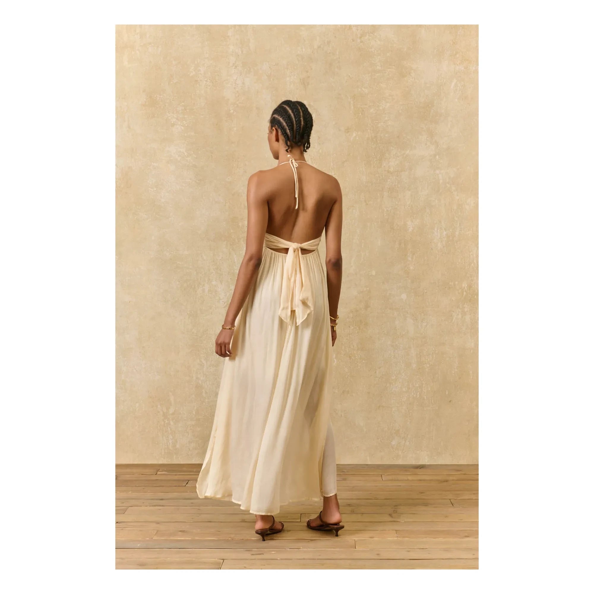 Louise Misha - Vestido Ysolde | Amarillo pálido
