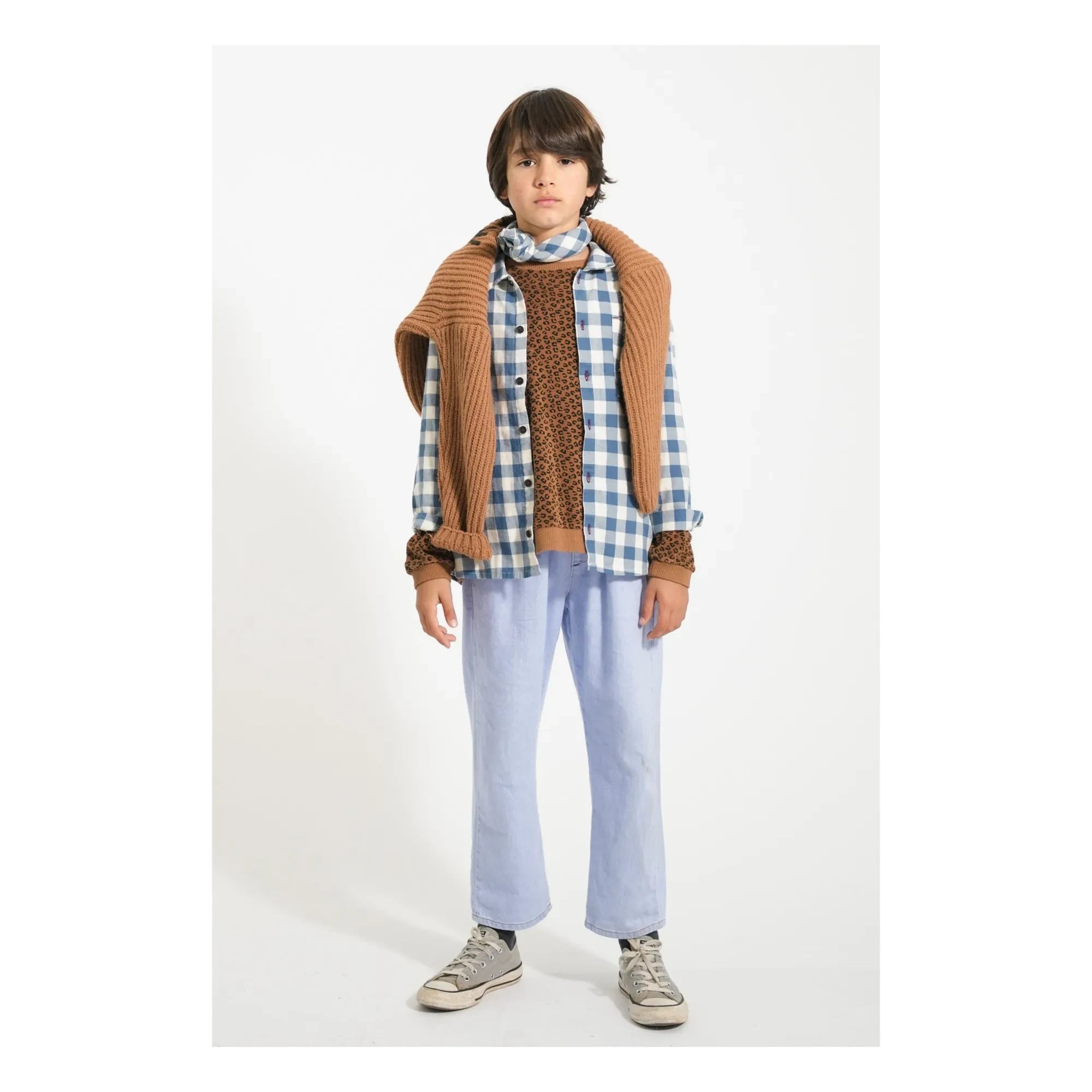 Piupiuchick - Camisa de cuadros de algodón orgánico | Azul
