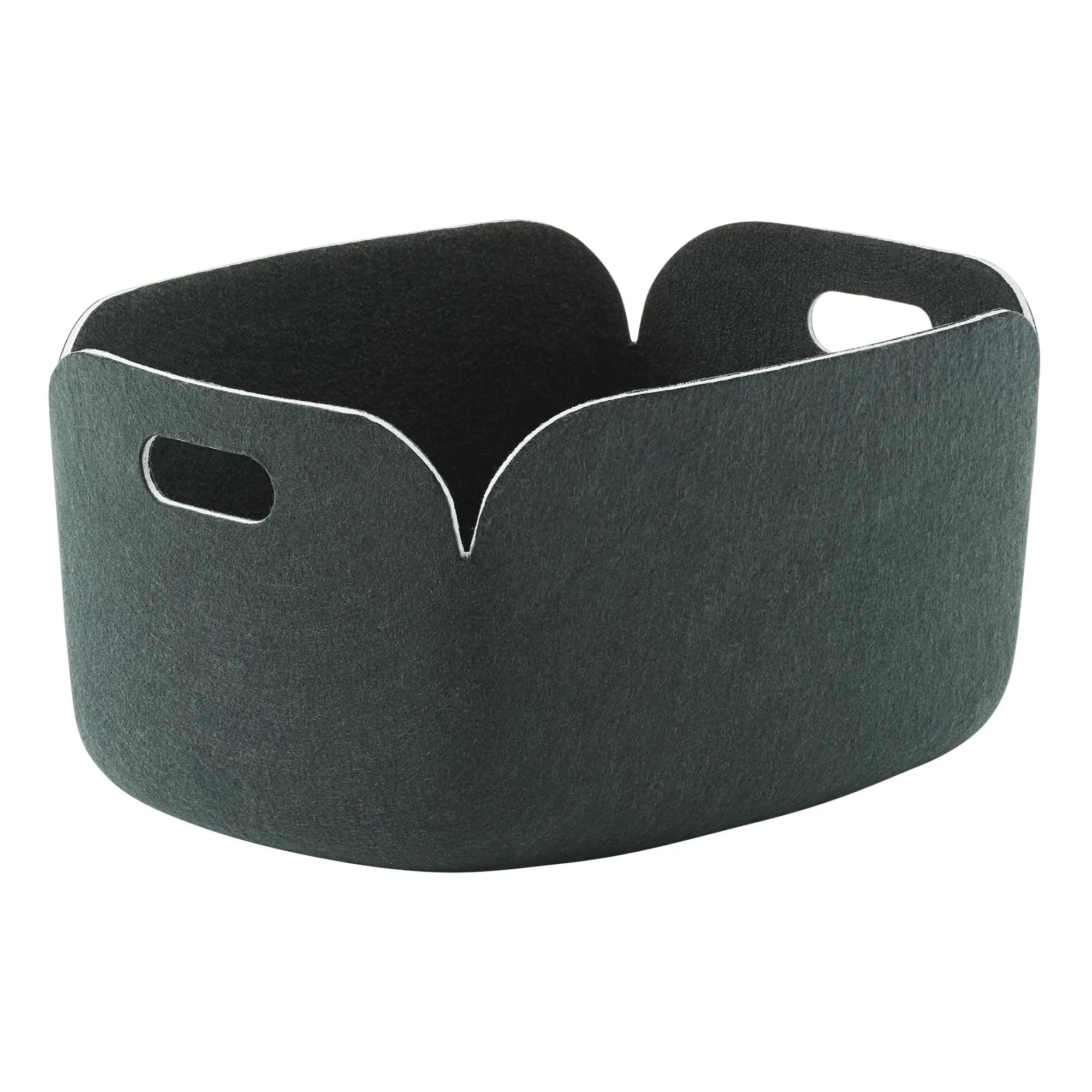 Muuto - Cesta de almacenamiento Restore | Verde oscuro