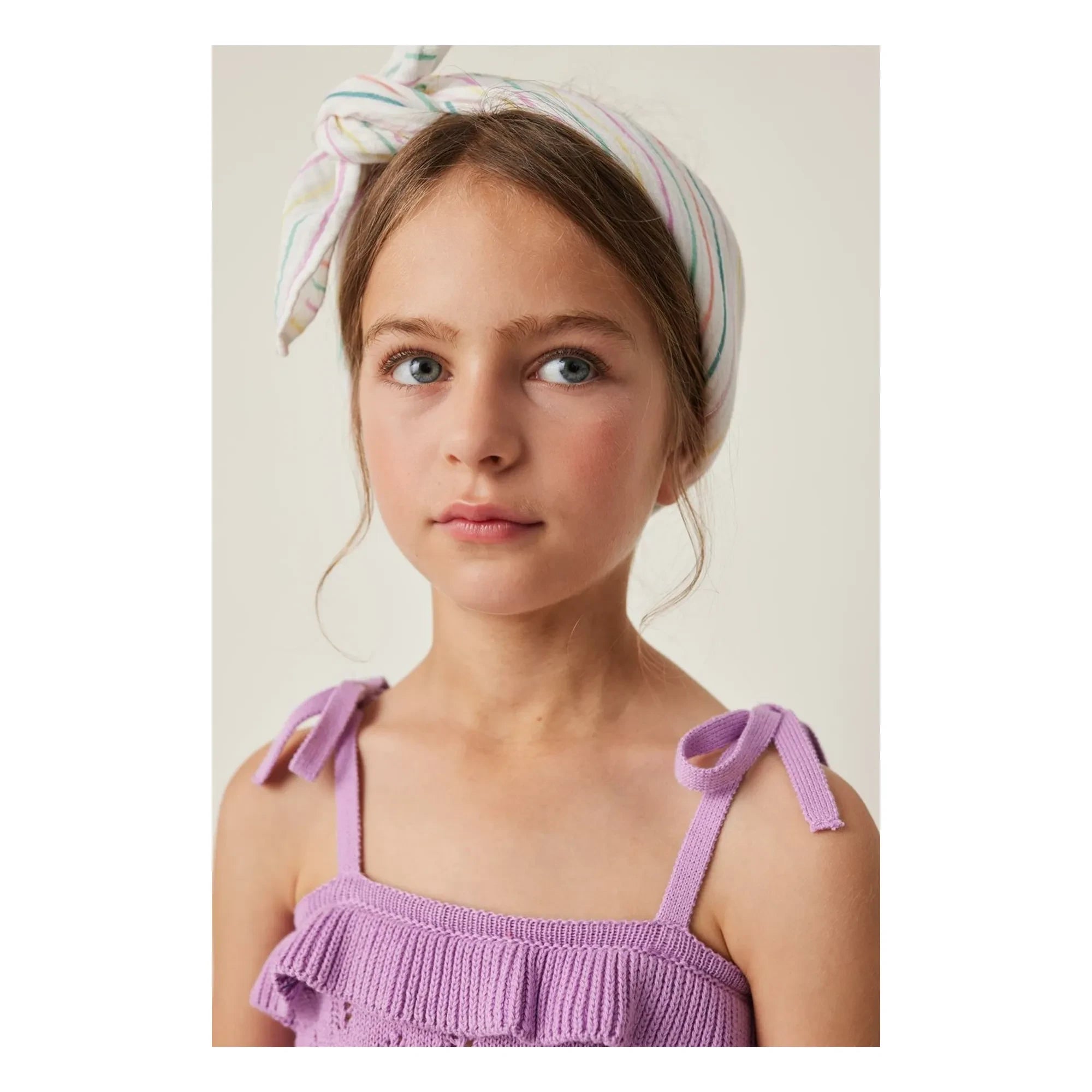 Tocoto Vintage - Top de punto con volantes | Lila