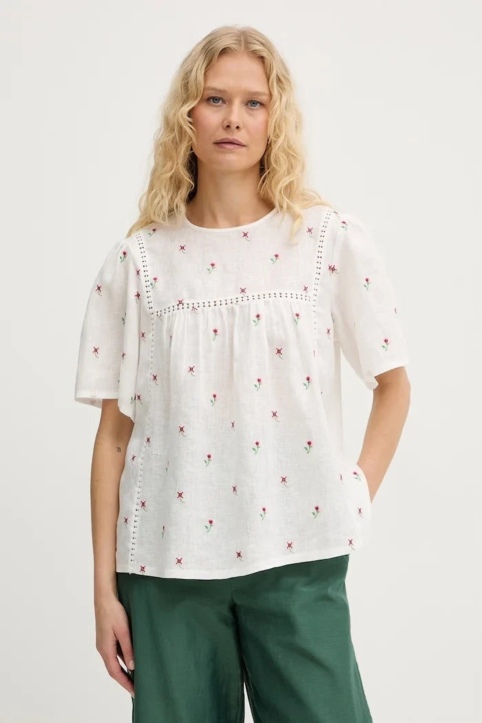Blusa de lino BACINO Weekend Max Mara para mujer