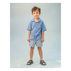 Gingersnaps - Shorts Pablo Twill | Azul